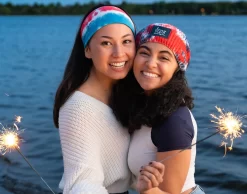 Americana Bomb Pop Tie Dye Scrunch Headband -Love Your Melon 18 Mia Paige BrandonWoller