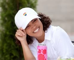 Minnie Mouse PRIDE White Washed Denim Cap 5 Minnie Mouse PRIDE White Washed Denim Cap -Love Your Melon 9Y3A6957