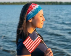 Americana Bomb Pop Tie Dye Scrunch Headband -Love Your Melon 9 Mia Paige BrandonWoller