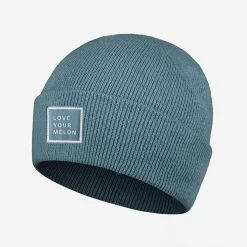Teal Acrylic Cuffed Beanie