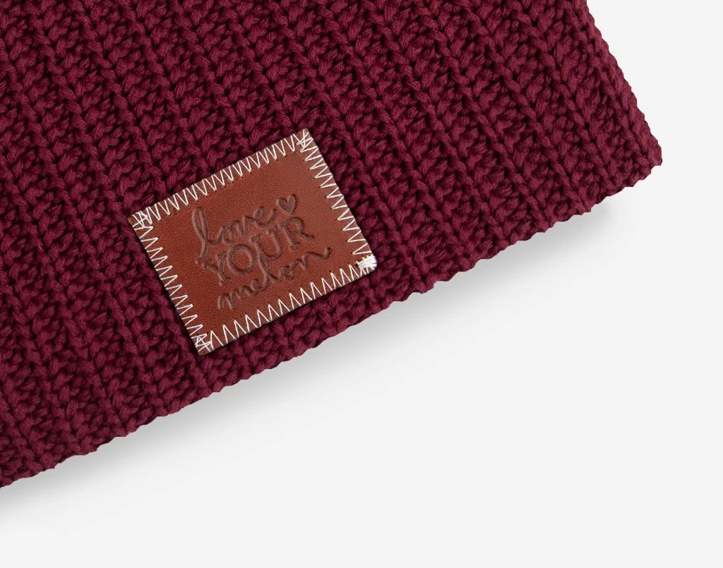 Burgundy Beanie 2 Burgundy Beanie - Image 2