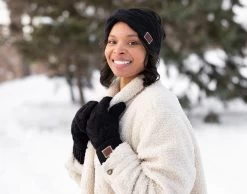 Black Cable Knit Mittens -Love Your Melon Black Cable Knit Mittens Model Crop 89af320f 9eb0 4b67 8afd 0165494878d2