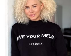 Black Est. Logo Sweater -Love Your Melon Black 2857b8c7 ce08 4c59 8742 a9a79343ec60