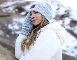 Blue Space Dye Mittens -Love Your Melon Blue Space Dye Beanie Model Crop 3943394b 2029 4cd8 bcc6 1087e09a9fbc