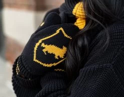 Hufflepuff™ Black Knit Mittens -Love Your Melon Brandon Woller DSC03214