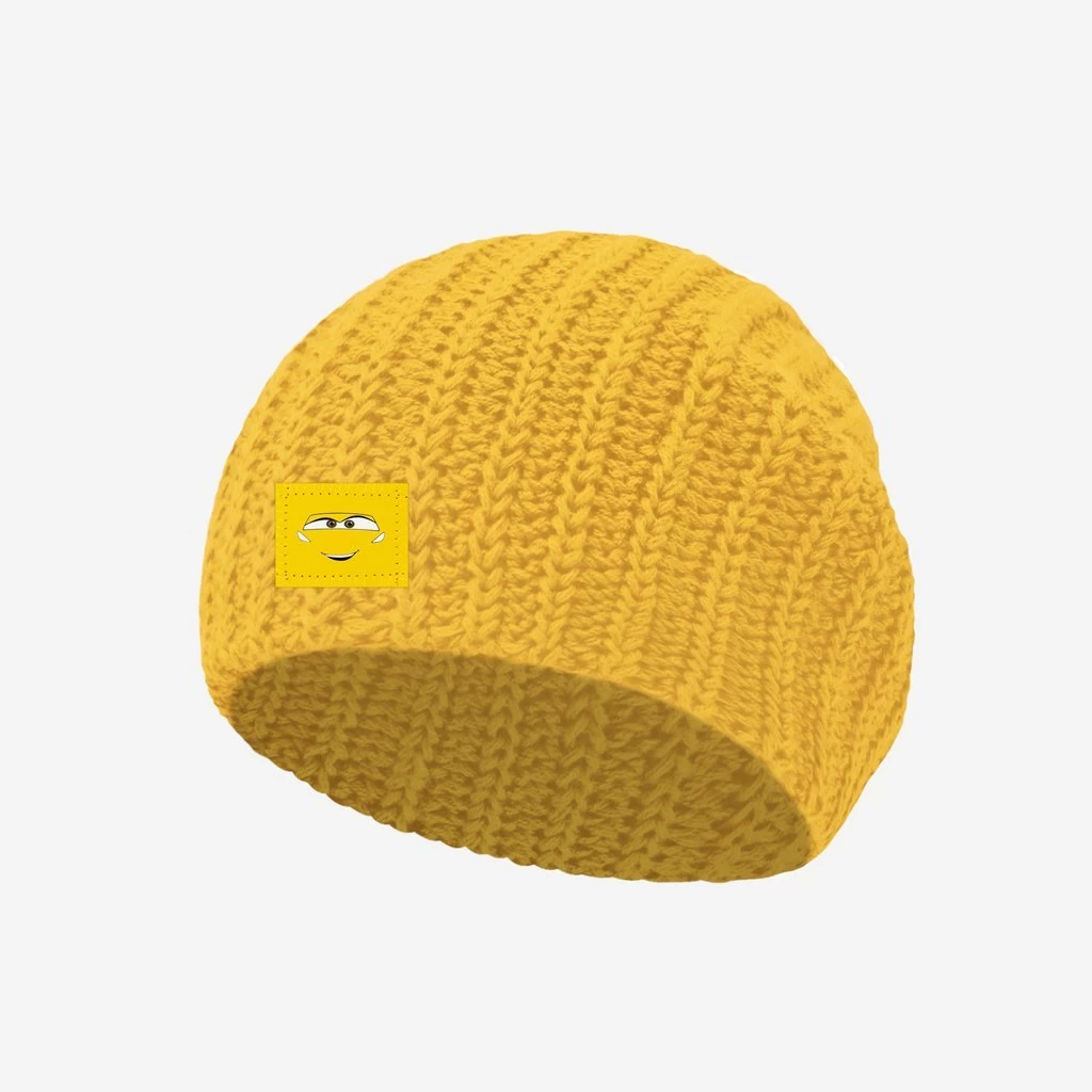 Cars Cruz Face Gold Toddler Beanie 1 Cars Cruz Face Gold Toddler Beanie