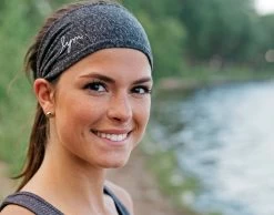 Charcoal Tri-Blend Scrunch Headband -Love Your Melon CharcoalSpeckledproduct