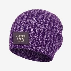 University Of Washington Purple And White Speckled Beanie