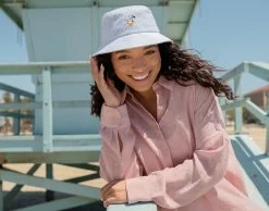 Donald Duck Blue Seersucker Bucket Hat -Love Your Melon DSC01923