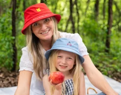 Winnie The Pooh Red Bucket Hat -Love Your Melon DSC05211 Ash kids BrandonWoller