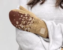 Hemp, Chocolate, And Natural Fair Isle Mittens -Love Your Melon FIMITSM002 C 2628f142 c072 466a ad56 1210972362c6