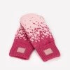 Rose, Natural, Blush Fair Isle Mittens