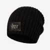 Black Gold Foil And Stitching Beanie