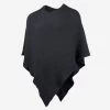 Dark Charcoal Gold Foil Knit Shawl