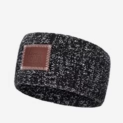 Black And White Speckled Knit Headband