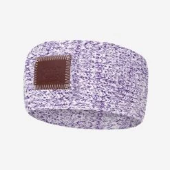 Purple Speckled Knit Headband