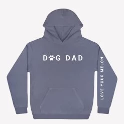 Light Charcoal Dog Dad Hoodie
