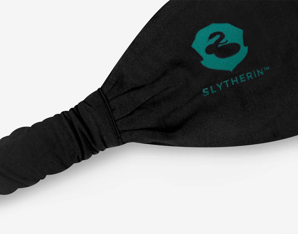 Slytherin™ Hunter Green Scrunch Headband 2 Slytherin™ Hunter Green Scrunch Headband - Image 2