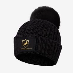 Harry Potter™ Hufflepuff™ Black Kids Pom Beanie
