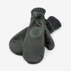 Hunter Leather Knit Mittens (Hunter Knit Liner) 6 Hunter Leather Knit Mittens (Hunter Knit Liner) -Love Your Melon HUNFR SM HunterGreenFrostRiverMittens A 955e8d21 f3d8 463c 97f2 6c8534c302c8