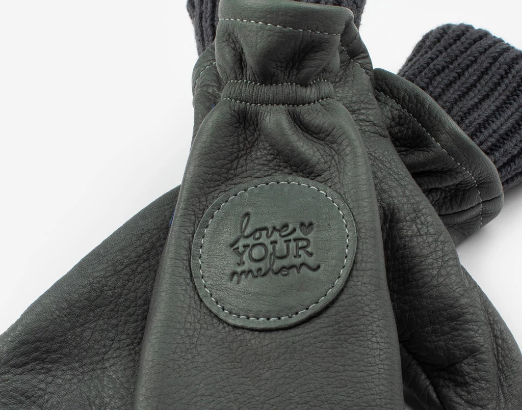 Hunter Leather Knit Mittens (Hunter Knit Liner) 4 Hunter Leather Knit Mittens (Hunter Knit Liner) - Image 4