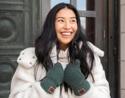 Hunter Green Mittens -Love Your Melon Hunter Green Mittens Knit Accessories