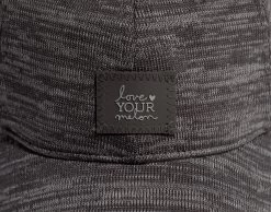 Dark Charcoal And Light Gray Speckled Hero Cap -Love Your Melon KNITCAP003 DarkCharcoalLightGray HeroCap C