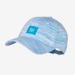 White And Cyan Speckled Hero Cap