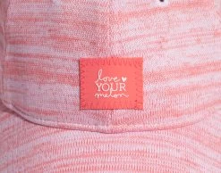 White And Coral Speckled Hero Cap -Love Your Melon KNITCAP008 CoralWhiteSp HeroCap C