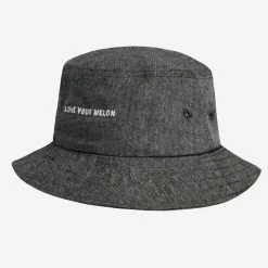 Charcoal Linen Bucket Hat