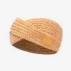 Camel And White Speckled Criss-Cross Headband