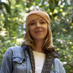 Camel And White Speckled Criss-Cross Headband -Love Your Melon LYM.10.23.Bundle.Up .Week .eCom .Adult .Criss .Cross .Headband.Camel .PDP .4 1