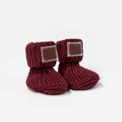 Baby Burgundy Booties