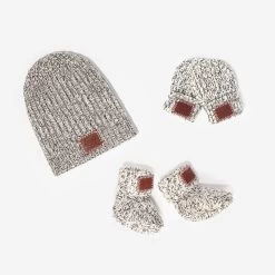 Baby’s First Beanie Bundle: Black Speckled