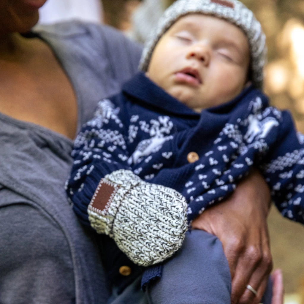 Baby’s First Beanie Bundle: Black Speckled 2 Baby’s First Beanie Bundle: Black Speckled - Image 2