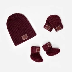 Baby’s First Beanie Bundle: Burgundy
