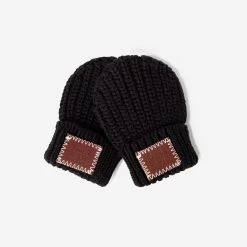 Baby Black Mittens
