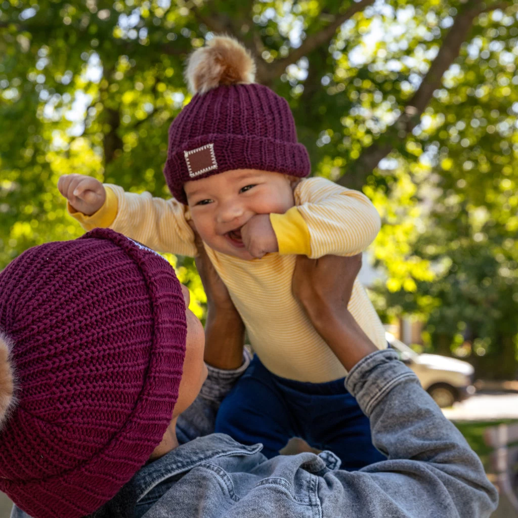 Mommy & Me Cozy Winter Bundle: Baby Burgundy 2 Mommy & Me Cozy Winter Bundle: Baby Burgundy - Image 2