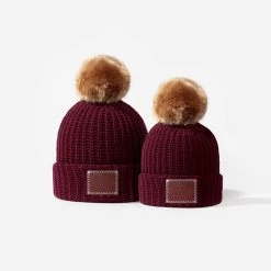 Mommy & Me Cozy Winter Bundle: Kids Burgundy