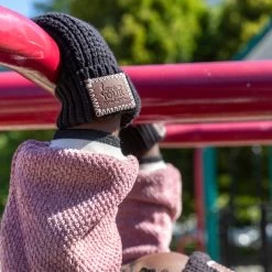 Toddler Black Mittens -Love Your Melon LYM.10.23.Bundle.Up .Week .eCom .Toddler.Mittens.Black .PDP .3