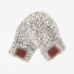 Toddler Black Speckled Mittens