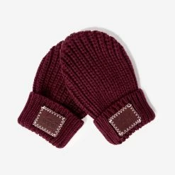 Toddler Burgundy Mittens