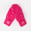Barbie™ Hot Pink Pearled Knit Mittens