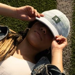 Michigan State Spartans White And Green Speckled Hero Cap -Love Your Melon LYM.Collegiate.Hero .2023.eCom .Michigan.St .Hero .Cap .PDP .5