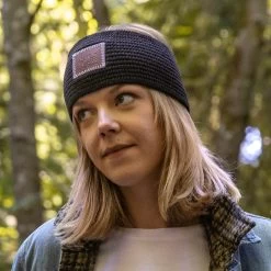 Black Knit Headband -Love Your Melon LYM.FallClassics.PDP .1.PomCuffBeanie 1