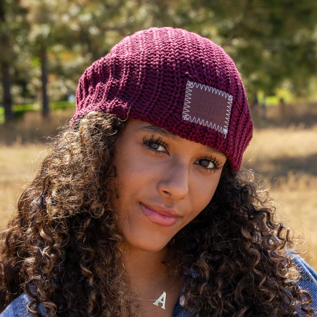 Burgundy Beanie 4 Burgundy Beanie - Image 4