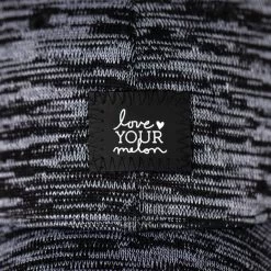 Black And White Speckled Hero Cap -Love Your Melon LYM.Fall .Hero .2023.eCom .Knit .Cap .Black .Grey .Speck .PDP .3