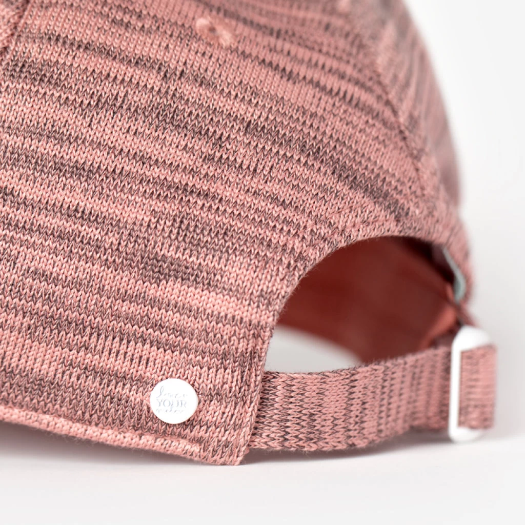 Dusty Pink And Dark Charcoal Speckled Hero Cap - Image 2