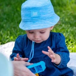 Baby Blue Speckled Hero Bucket Hat -Love Your Melon LYM.Hero .Bucket.Baby .eCom .PDP .Blue .Speck .6