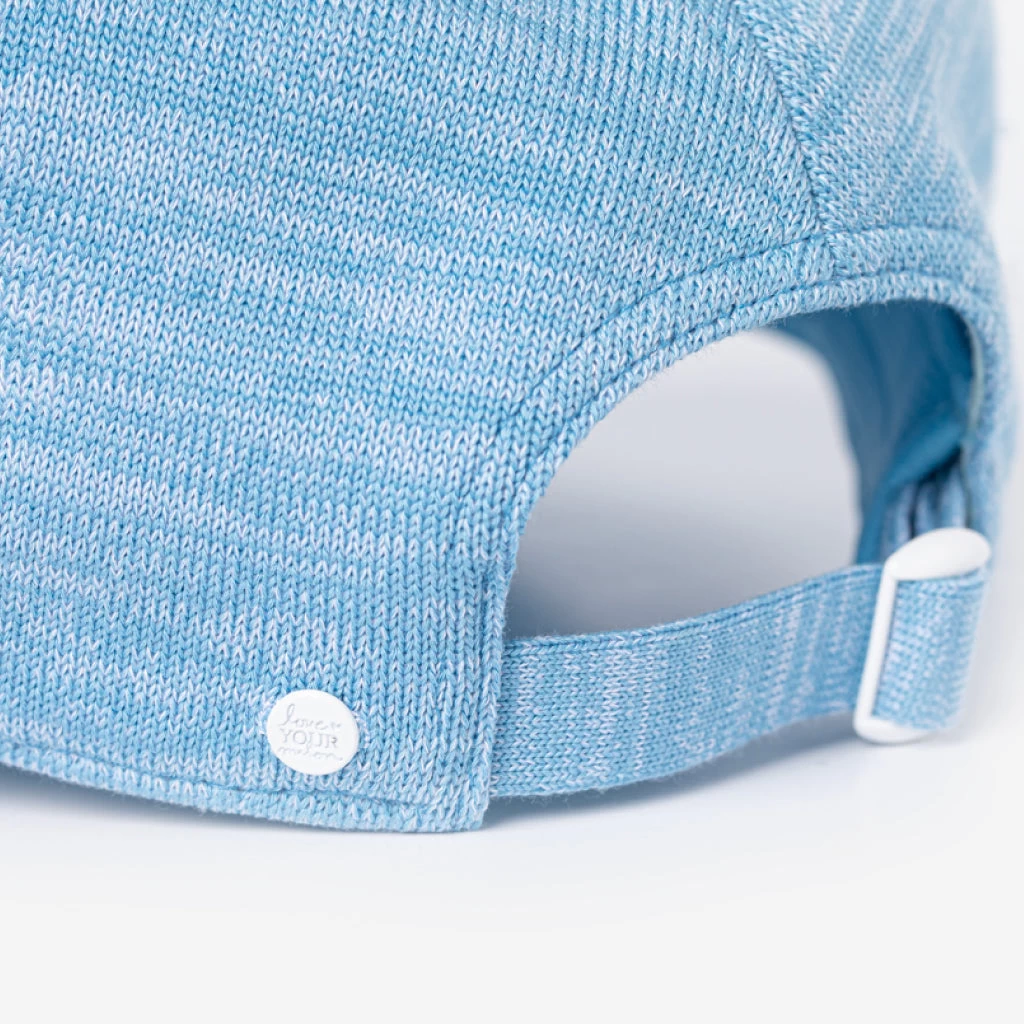 Kids Blue Speckled Hero Cap 2 Kids Blue Speckled Hero Cap - Image 2